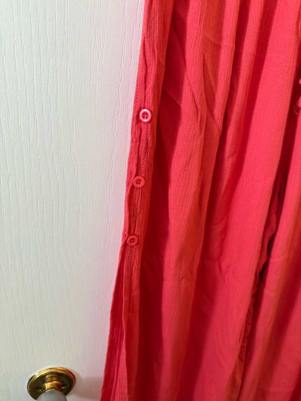 Fiori Pinky Red Double Layer Wide Leg Pants Size Large - Picture 9 of 10